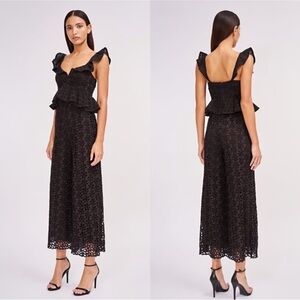 Amur Black Lace Jumpsuit